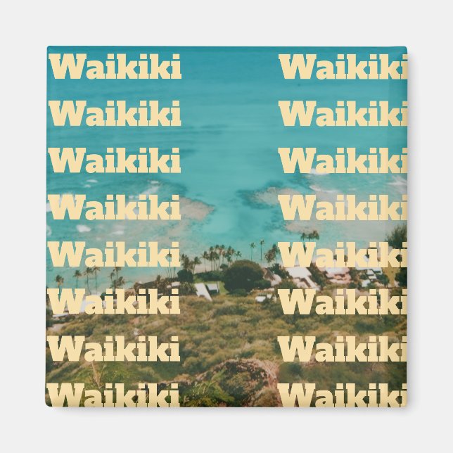 Aimant Waikiki, Honolulu, Oahu, Hawaï (Devant)