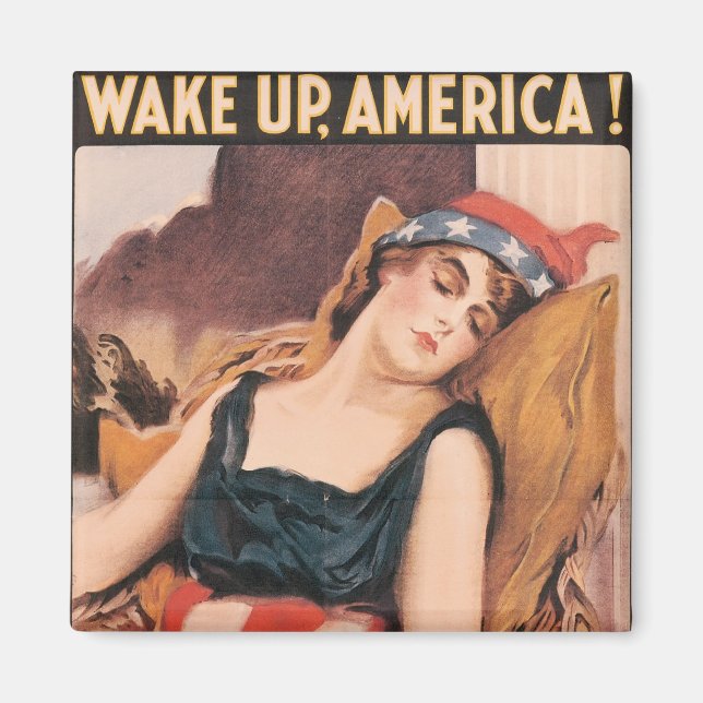 Aimant Wake Up America (Devant)