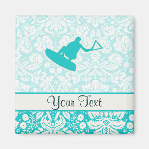Aimant Wakeboarder turquoise