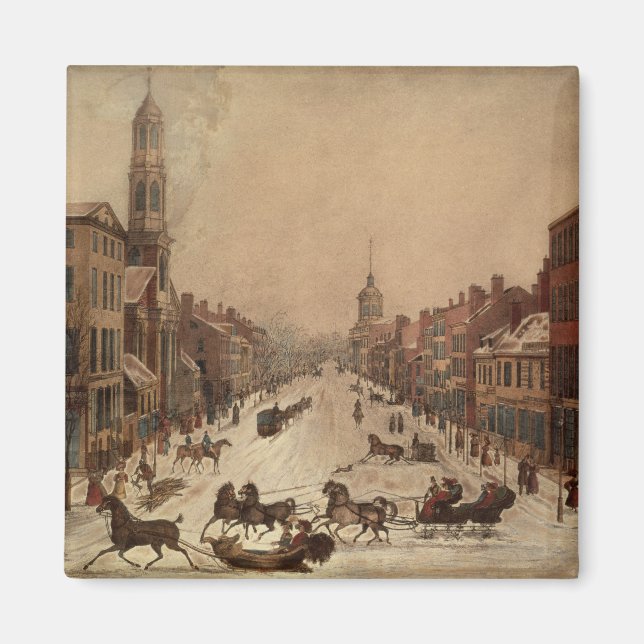 Aimant Wall Street en hiver (Devant)