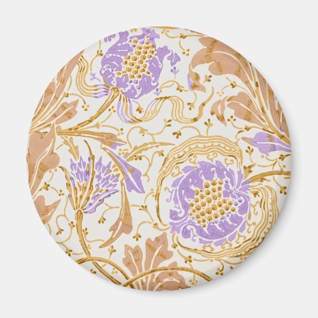 Aimant Walter Crane Teazle & grenade Art Nouveau (Devant)