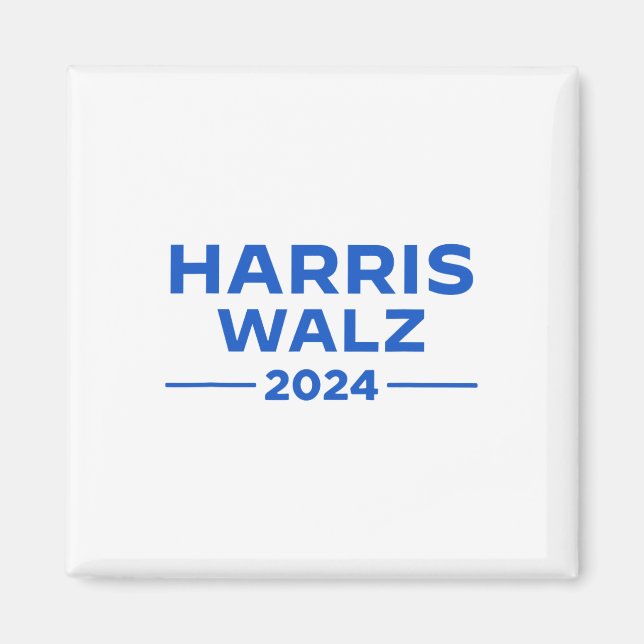 Aimant Walz 2024 Président Drapeau Américain Kamala Harri (Devant)