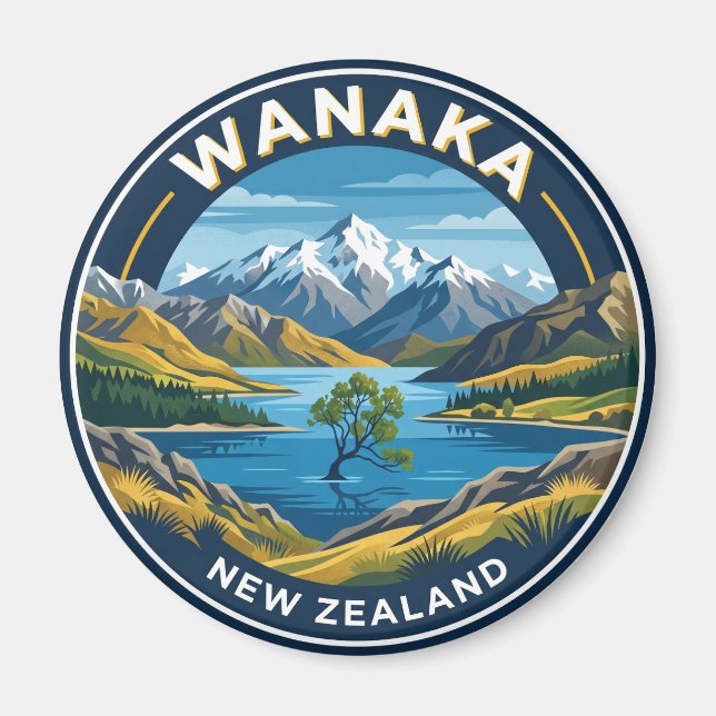 Aimant Wanaka Nouvelle-Zélande (Devant)