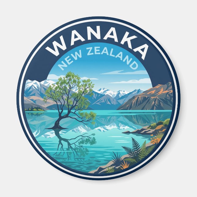 Aimant Wanaka Nouvelle-Zélande (Devant)
