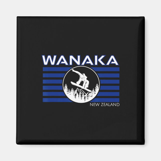 Aimant Wanaka Nouvelle-Zélande Snowboard Néo-Zélandais Ne (Devant)
