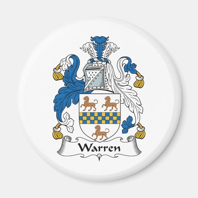 Aimant Warren Family Crest (Devant)