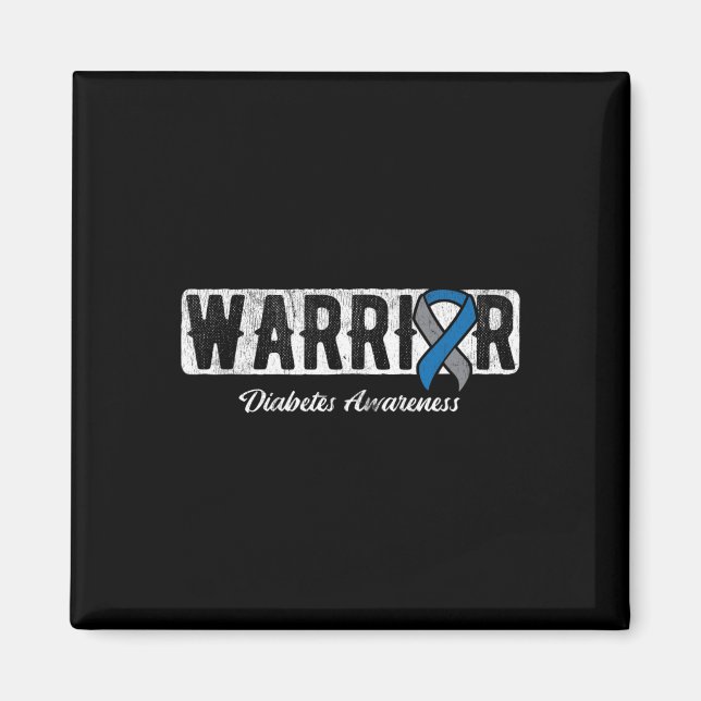 Aimant Warrior Diabetes Awareness  (Devant)