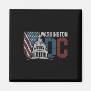 Aimant Washington Dc Capitol Hill Usa Drapeau Souvenir De
