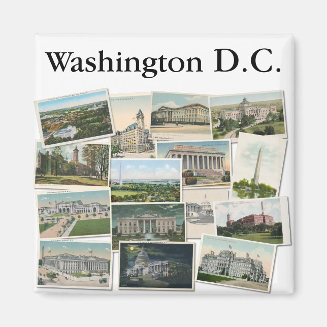Aimant Washington DC : Cartes postales Vintages (Devant)