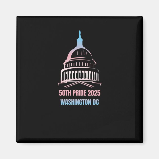 Aimant Washington Dc Pride 2025 (Devant)