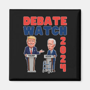 Aimant Watch Party 2024 - Trump Biden - Président - Elect