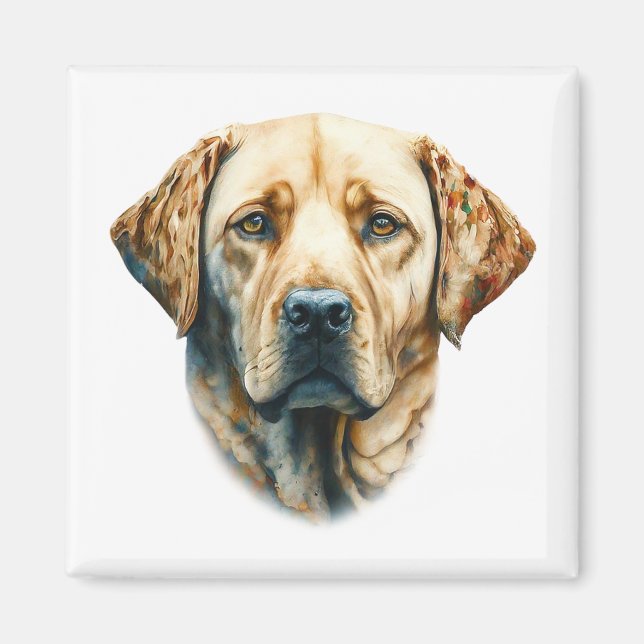 Aimant Watercolor Labrador Retriever (Devant)