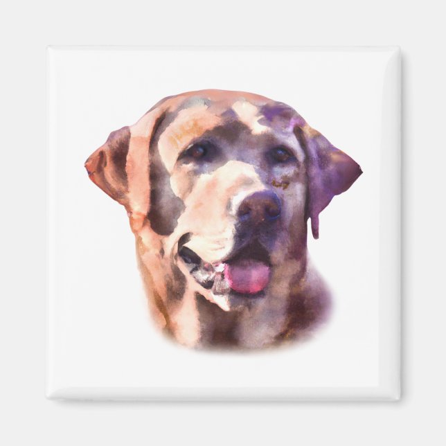 Aimant Watercolor Labrador Retriever (Devant)