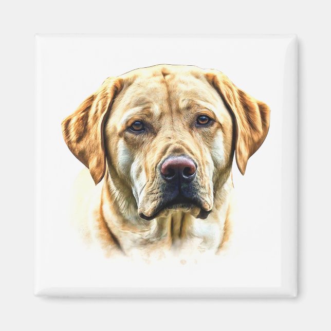 Aimant Watercolor Labrador Retriever (Devant)