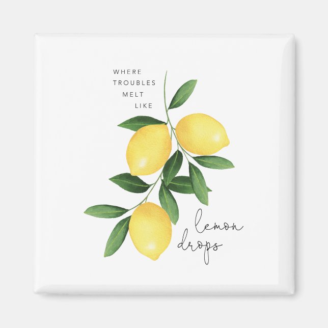 AIMANT WATERCOLOR LEMONS (Devant)