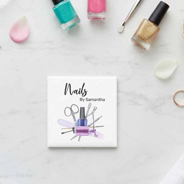 Aimant Watercolor Nail Salon (Créateur téléchargé)