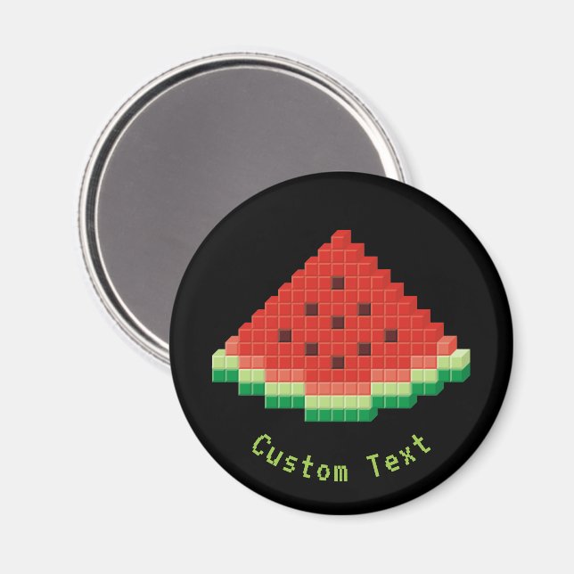 Aimant Watermelon Pixel Art (Recto/Verso)