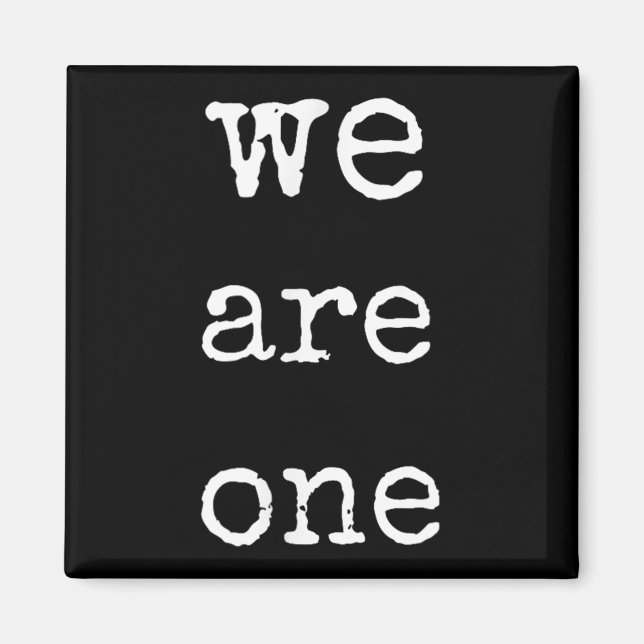 Aimant We Are One Men Graphic Insre Tee Sitive Message  (Devant)
