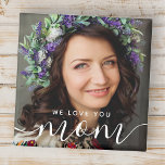 Aimant We Love You Mom Modern Classic Photo<br><div class="desc">This simple and classic design is composed of sans serif and playful cursive typography and add a custom photo. Change "Mom" to mother,  mama,   mum etc.</div>