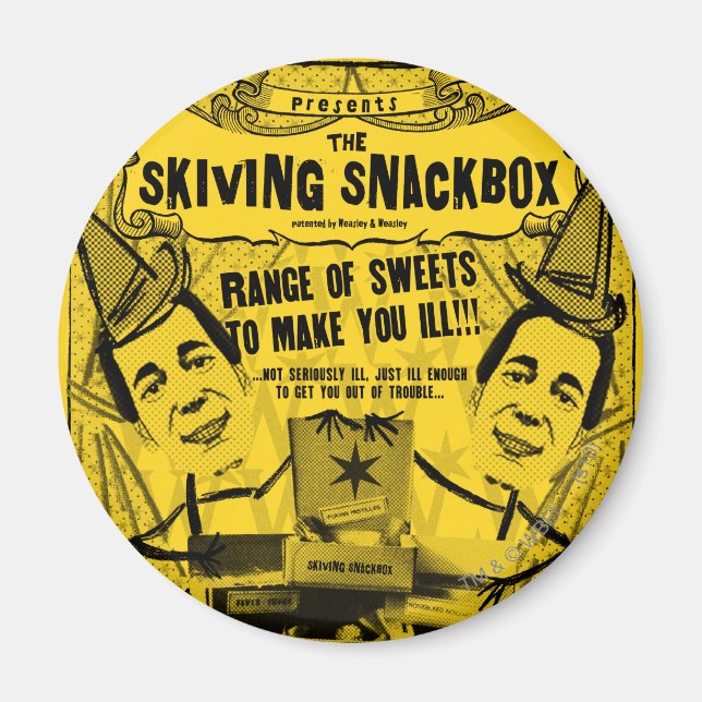 Aimant Weasley et produits Weasley (Devant)