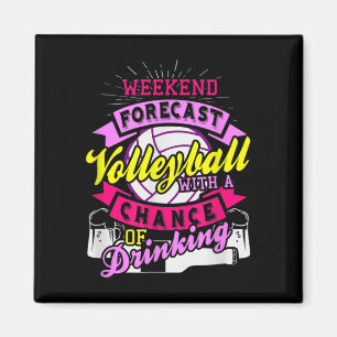 Aimant Week-end de prévision Volley-ball avec la chance d