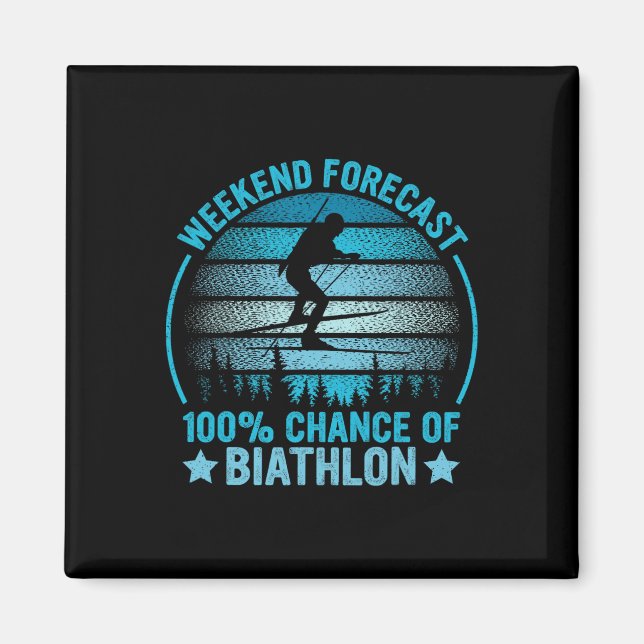 Aimant Week-end de sports d'hiver Prévision 100% Chance B (Devant)