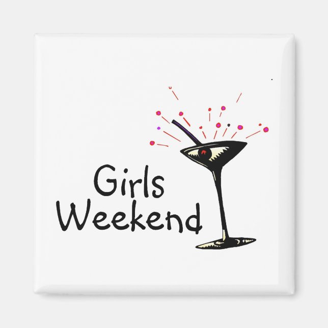Aimant Week-end filles (Martini 1) (Devant)