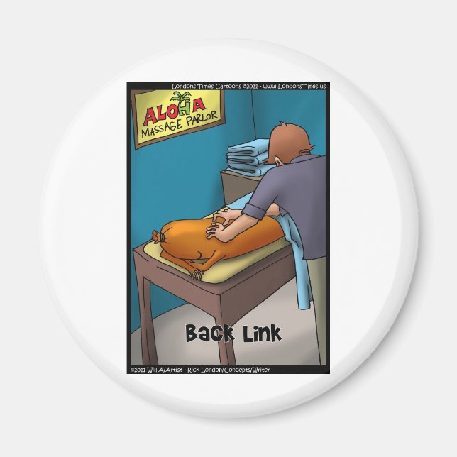 Aimant Weiner Massage aka Cadeaux et Cartes Drôles de Bac (Devant)