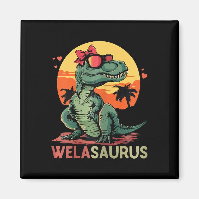 Aimant Welasaurus Dino Dinosaur Wela-saurus T-rex Mère' (Devant)