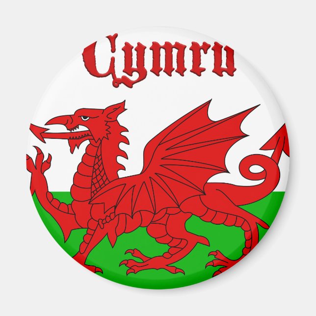Aimant Welsh Flag Cymru (Devant)