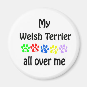 Aimant Welsh Terrier Walks Design