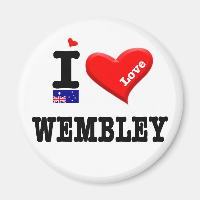 Aimant WEMBLEY - I Love (Devant)