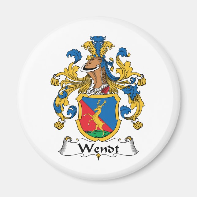 Aimant Wendt Family Crest (Devant)