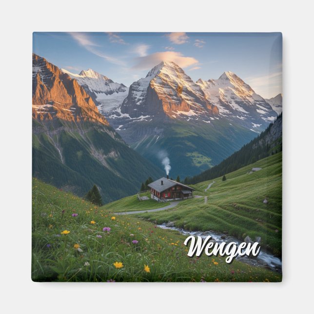 Aimant Wengen Suisse Travel (Devant)
