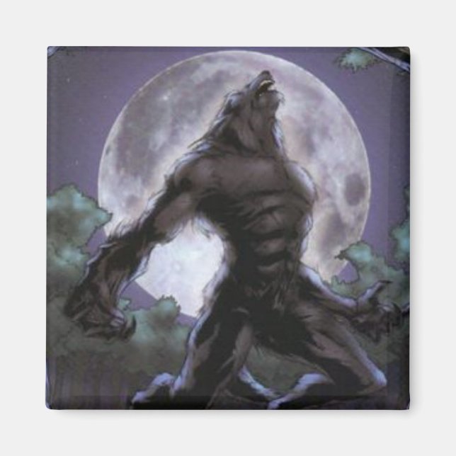 Aimant Werewolf Howling At the Moon (Devant)