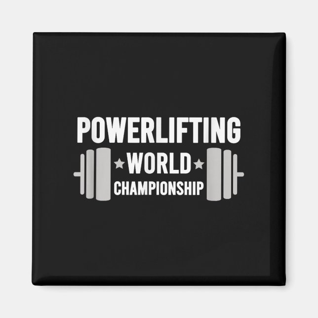 Aimant Werlifter Motivational Gym Werlifting World Chamon (Devant)