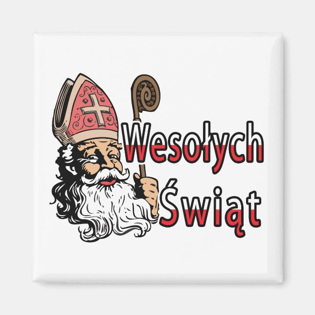 Aimant Wesolych Swiat St. Nicholas (Devant)