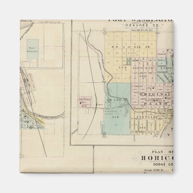 Aimant West Bend, Port Washington, Hartford et Horicon (Devant)