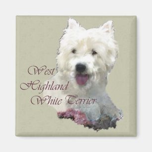 Aimant West Highland White Terrier Art
