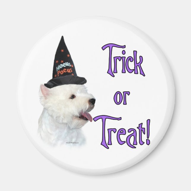 Aimant West Highland White Terrier Trick (Devant)