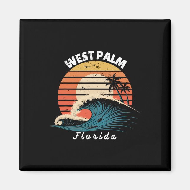 Aimant West Palm Beach Floride Femmes Hommes Planche à su (Devant)