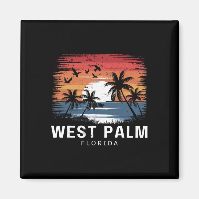 Aimant West Palm Beach Floride Surf Surfing  (Devant)