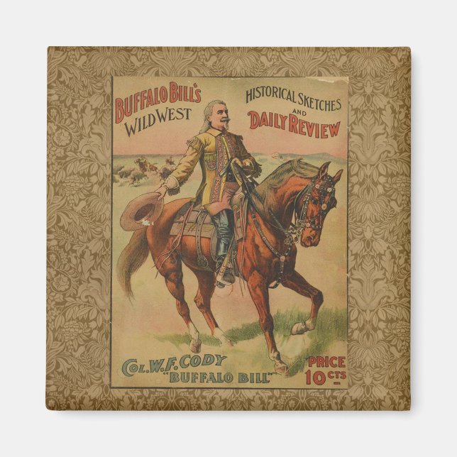 Aimant Western Buffalo Bill Wild West (Devant)