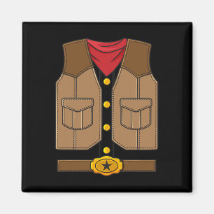 Aimant Western Cowboy Halloween Garçons Enfants