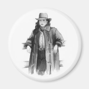 Aimant Western Cowgirl