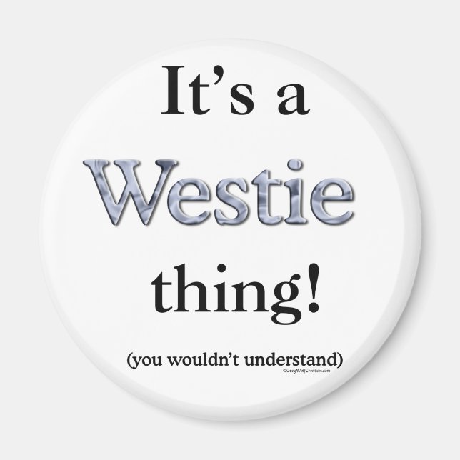 Aimant Westie Thing (Devant)