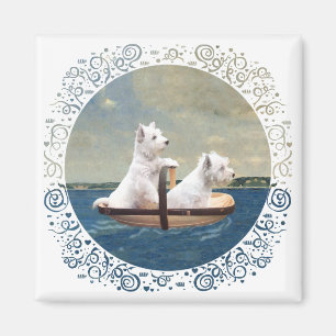 Aimant Westies prennent la mer