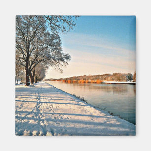 Aimant Westphalie Allemagne Paysage hivernal