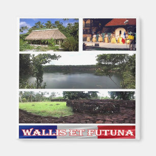 Aimant WF - Wallis e Futuna - collage en mosaïque