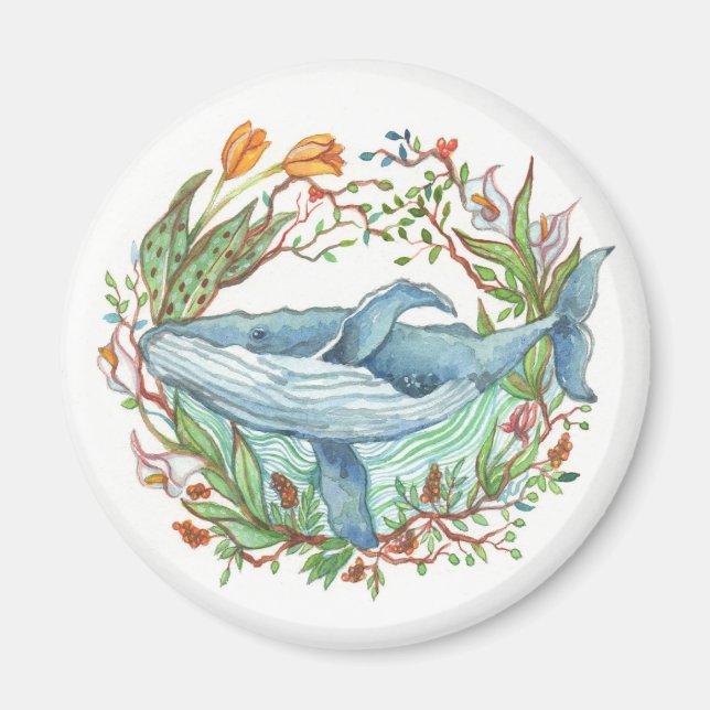 Aimant Whale Garden (Devant)